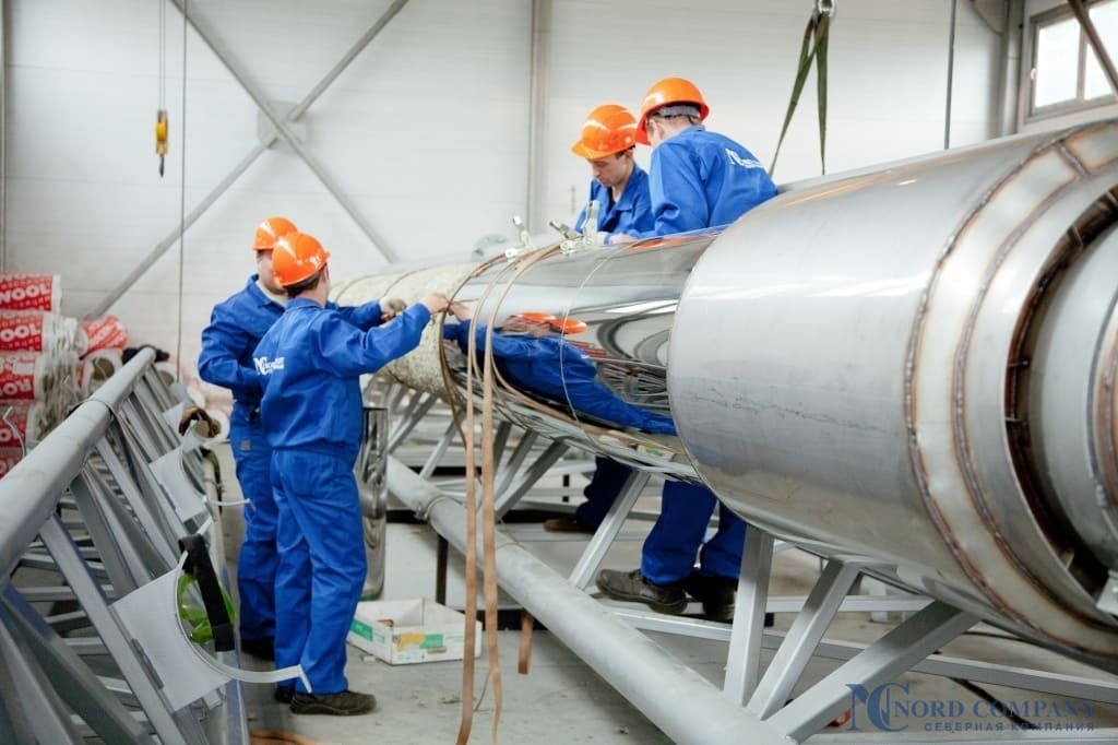 Строительство котельных: сборка дымовых труб, монтаж теплоизоляции